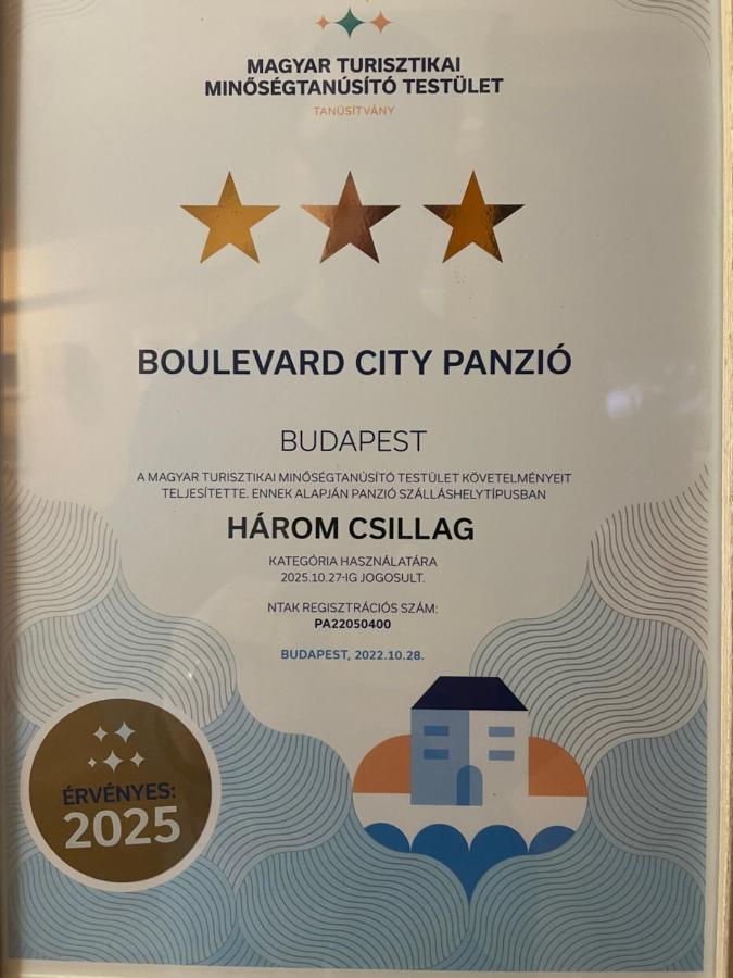 Boulevard City Panzio - Self Check-In Budapest Exterior foto